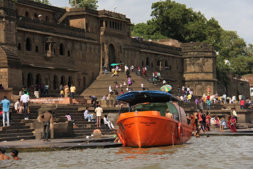 Along the ghat