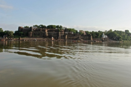 On the ghats of Narmada
